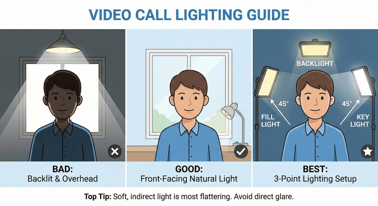 Cover image for: How to Light Video Calls with Glasses (No Glare)