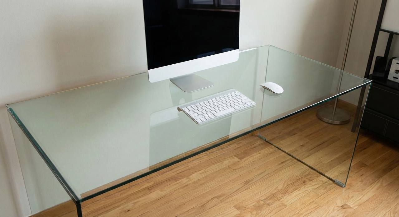 Hide Cables on a Glass Desk (No Drilling)